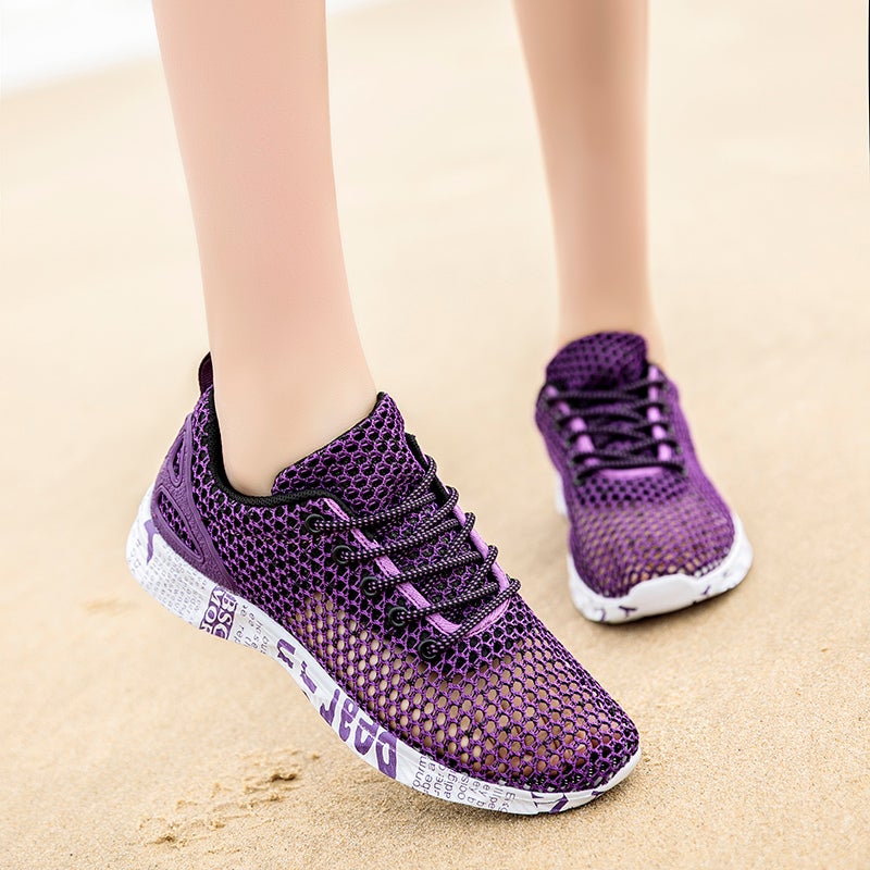Outdoor Wading Beach Tracing Shoes Men'S And Women'S Summer Breathable Mesh Hollow Sole Casual Sports Hole Sandals - Image 4